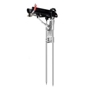 High Sensitivity Spring Loaded Rod Holder Fishing Poles Stand for Ground Support Brackets Auto Spring Fishing Rod Holder