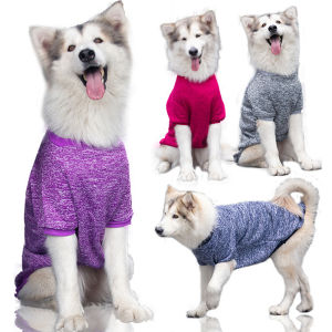 BUYINCOINS 3XL-9xl quần áo cho chó to mùa đông kích thước lớn Quần áo thú cưng chó Golden Retriever Áo khoác cho cún cưng Áo nỉ màu trơn cho chó trang phục cho thú cưng