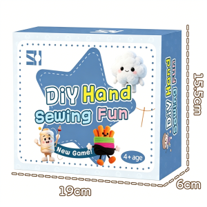 Kids Non-woven Felt Sewing Craft Kit Cute Milk Tea DIY Making Material Pack Beginner Hand Sew Keychain Decor Educational Toy