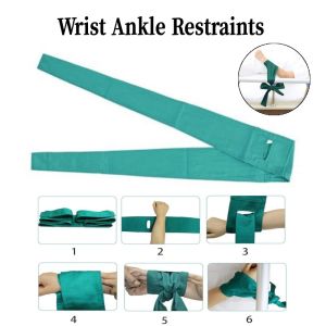 Medical Limb Restraints Belt Wrist and Ankle Restraints for Bedridden Patients