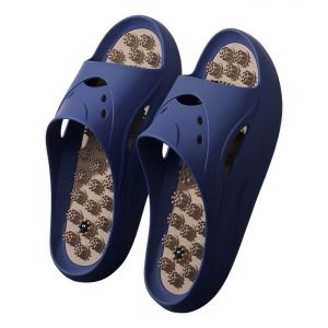 PLLEWY Anti-odor Massage Slippers Men Acupressure Anti-Slip Sandals Slippers Lightweight Home Slippers Relieve Fatigue