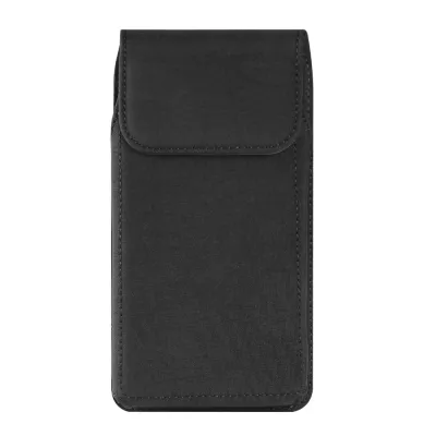 SPDD With Hook Mobile Phone Pouch Waterproof Single-layer Phone Belt Hanging Pouch Cards Holder Vertical Phone Belt Clip Bag Men