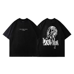 DGRAVE CREATIONS ON SOME DAYS I PRAY II BLACK T-SHIRT