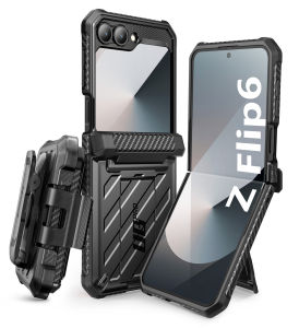 SUPCASE for Samsung Galaxy Z Flip 6/Z Flip 7 FE Case with Stand Belt Clip  Unicorn Beetle Pro Hinge Protection Front Screen Protector Full Body Rugged Phone Cover for Galaxy Z Flip 7 FE/Z Flip 6/5