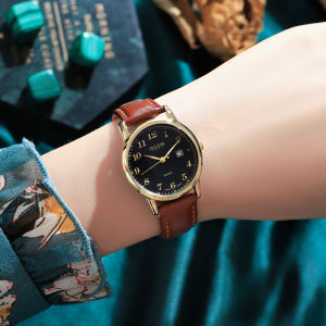 Julius แบรนด์แท้ ร้านไทยส่งเร็ว นาฬิกาผู้หญิง สายหนัง เรือนกลมคลาสสิค