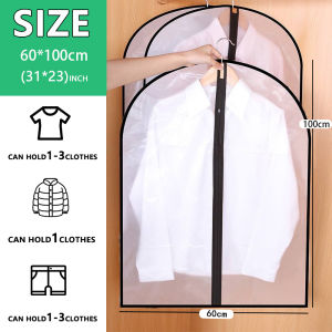 [Fast Shipping] Clothes Dust Cover Wardrobe Clothes Storage Clothes protector Waterproof Moisture Dust-proof Multi Size Clothes Cover Center zipper Zipper on both sides big opening
