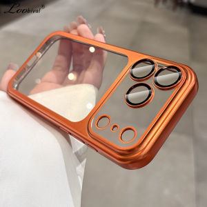 Matte Transparent Soft TPU Case for iPhone 17 16 Pro Max Air 14 15 Plus 11 12 13 Camera Film Plating Shockproof Ultra Slim Cover