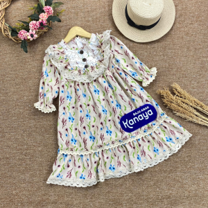 1-4TH GAMIS ANAK LIBERTY LONG DRESS KIDS BAJU MUSLIM ANAK PEREMPUAN BY MYBEE