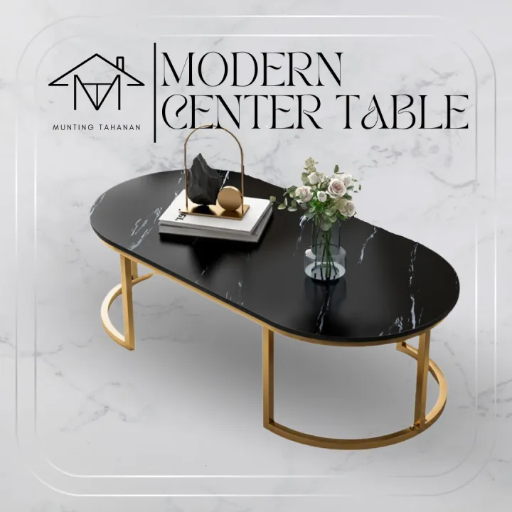 Modern Marble Style Wood Nordic Coffee and Tea Center Table for Living ...
