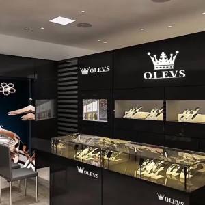 OLEVS 5869 Waterproof Stainless Steel Band Women Wristwatch Fashion Japan Quartz Watches For Women Calendar