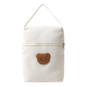 Baby Product Storage Bag with Cartoon Bear Designing Canvas Organiser Case Pouch for Travel Mom & Daily