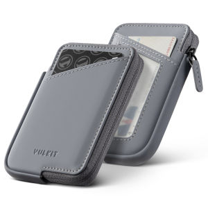 VULKIT- Slim RFID Blocking Leather Card Holder Wallet Holds 10+ Cards & Folded Cash-VW113