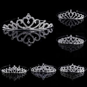 Prom Party Royal for Women Queen Princess Crown Bride Hair Accessories Crystal Wedding Tiaras Rhinestone