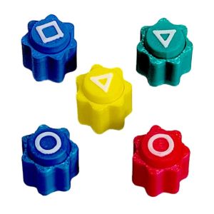 (Local Seller) KEBETEME 3D Printing Gonggi Jack Stone Pebbles Set Game Stone Set Funny Family Toys New Years Gifts for Kids