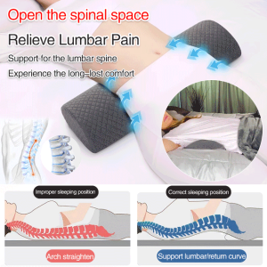 Multifunctional lumbar pillow Memory Foam Leg Pillows Bolster Pillow for Legs Knee Lumbar Support