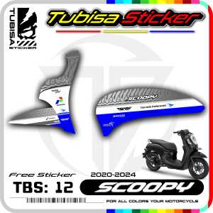 Stiker Striping Scoopy New 2021 - Sticker Striping List Variasi Motor Scoopy New 2021. TBS.12
