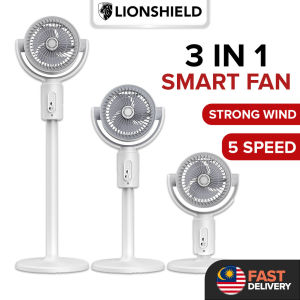 XIAOMl1 Rechargeable Stand Fan 3 in1 Ultra Strong Floor Stand Rotatable Kipas Camping Charging fan Retractable Remote control stand Fan with light Desk Outdoor Portable Kipas USB風扇