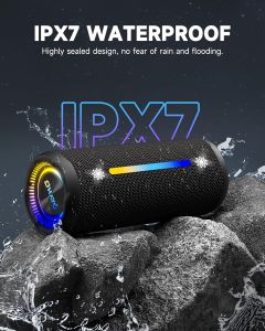 Ohayo X10 Max Portable Bluetooth Speaker with Dazzling Lights Bluetooth 5.3 Wireless Speaker IPX7 Waterproof for Home Outdoor