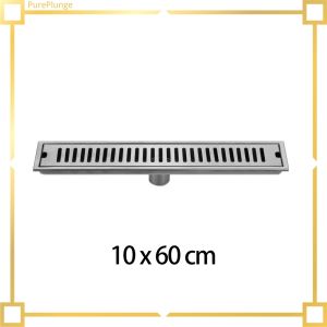 【Daily Deals】 PurePlunge iTogether Floor Drain 304 Stainless Steel Rectangular Floor Drainer Thickened Large Displacement Drain Floor Suitable For Bathroom Shower Room Hotel Public Places shower drain