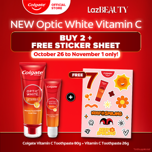 [BUY 1 FREE 1] Colgate Vitamin C Toothpaste 80g +  Vitamin C Toothpaste 26g