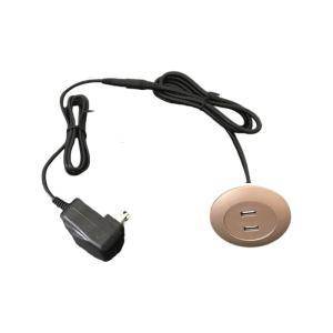 ซ็อกเก็ตเต้าสลับสัญญาณแบบ USB โซฟาเฟอร์นิเจอร์อเนกประสงค์ปกปิดชาร์จ USB คู่อินเตอร์เฟซของเดสก์ท็อปช่องเสียบ USB คู่แบบฝังตัว