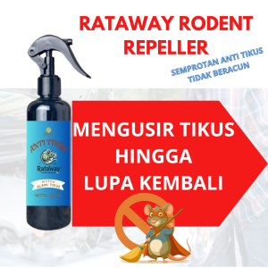 Pengusir tikus spray RATAWAY rat repellent rumah perabot kap mobil alami