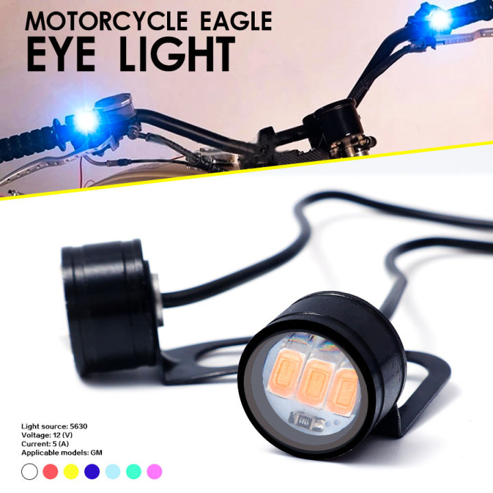 Motorcycle Light Signal Bulb Fog Lamp 12V Waterproof Eagle Eye Lamp LED ...