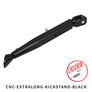 Extra Long Motorcycle Kickstand Tongkat Motor Panjang Motorbike Leg CNC Aluminium Alloy Adjustable Height Kick Stand
