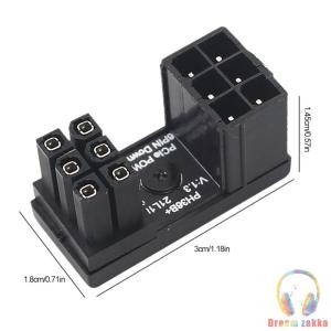 High-Performance 6 Pin GPU Power Adapter for Graphics Card PCIe Power Connector for Desktop Computers