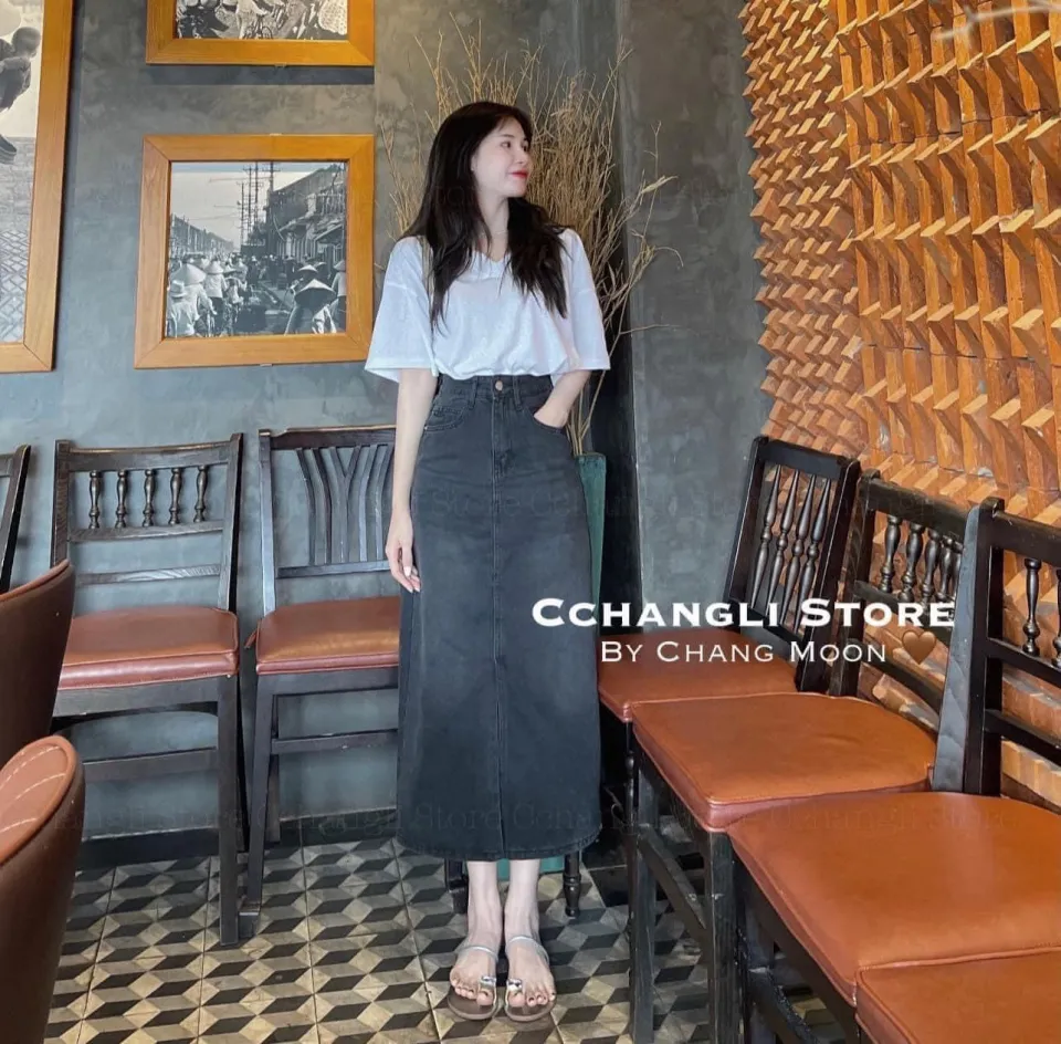 chân váy jean dài giá tốt Tháng 3, 2024 | Mua ngay | Shopee Việt Nam