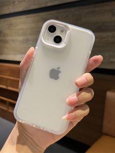 CASE Cocok Untuk iPhone 11 13 12 mini 14 15 Pro MAX XR XS MAX 7Plus 8Plus SE 7 8 6 6 S Plus 2023 iPhone Icy Case warna padat