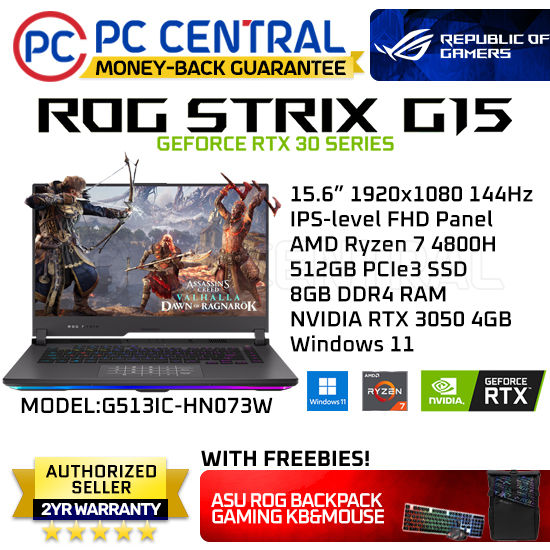Rog Laptop Asus Gaming G15 ASUS ROG Strix G15 Gaming Laptop, Core
