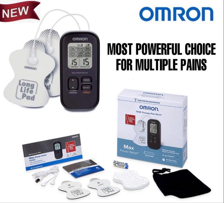 OMRON Max Power Relief TENS Unit Muscle Stimulator, Simulated Massage Therapy for Lower Back