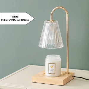 [Ready Stock] [Elegant] Scented Candle Warmer Lamp Electric Candle Burner Heater Battery Melting Wax  2/3 Wick Candle Cute Cheap Fragrance Malaysia 3 Pin Plug Dimmable Adjustable Brightness LED Light Night Sleep Bedroom Bedside Table Desk Decoration Gift
