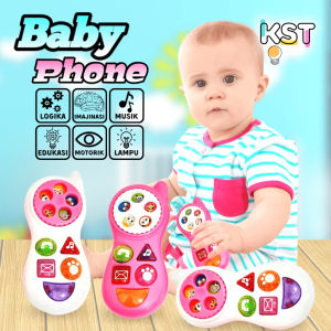 [KST] Mainan Telepon Bayi Anak Balita Edukasi Musik Lampu Kado Ulang Tahun Anak Laki Laki