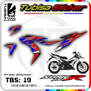 Sticker Striping Variasi Sonic 150 R - Stiker Striping Motor Sonic 150 R. TBS.19