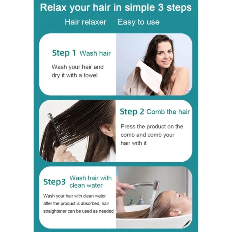 hair straightening cream permanent Repair Curly Natural Hair Care