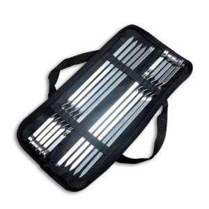 12 gói thép không gỉ xiên đặt nướng xiên xiên thích hợp cho nhà bbqs dã ngoại và tiệc khách sạn