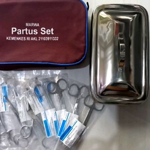 Partus Set Marwa Premium Alat Praktikum Mahasiswa Partus Set + Bag Alat Partus Set Sederhana Partusset