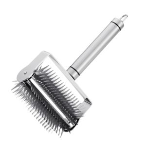 MEZCJ Stainless Steel Pizza Roller Puncher Effort-saving Efficient Pizza Profile Puncher Durable Rust-proof Berry Crusher Pie