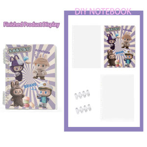 A5 Spiral Notebook DIY Loose Leaf Aesthetic Notebook Cartoon Notebook Set