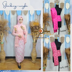 slendang jumputan paket angkin dan slendang jumputan