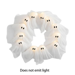 Haunted Houses Essential Glowing Phantom Garland for Mantles Porch or Door Halloween Setups Accessories