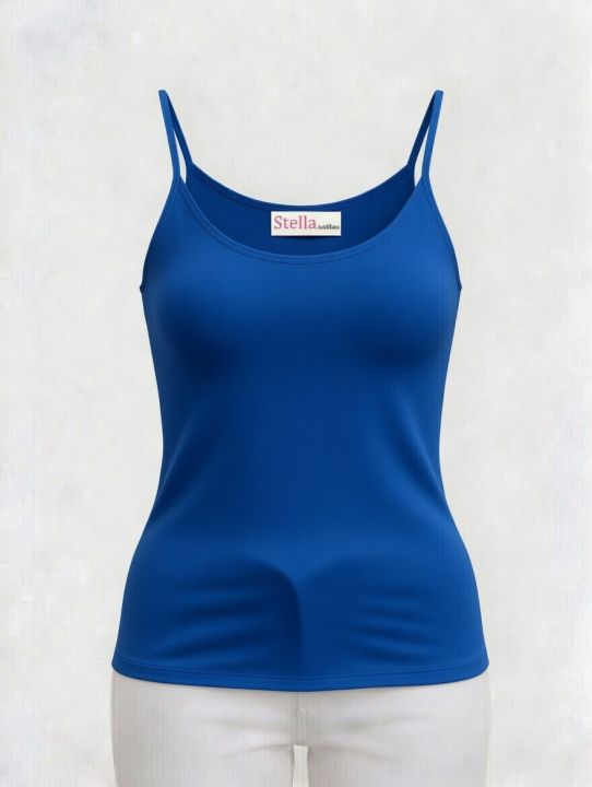 STELLA%20FASHION%20U-Back%20Spaghetti%20Strape%20Tank%20Tops%20%20Korea%20%20MODAL%20+%20Spandex%20%20Women%20Plus%20size%20Camisoles%20%20M%20-XL%20Tanks%20Tops%20-%20Image%202