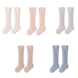 ถุงเท้าหลอดยาวเหนือถุงเท้าระดับเข่าที่มีซับในหนาสำหรับทารกในอากาศหนาว0-3Year แฟชั่นความอบอุ่นฤดูหนาว