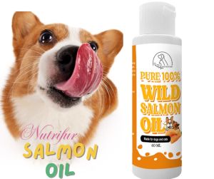 MDCP- Nutrifur Pure 100% Wild Salmon Oil 60ml for Cats & Dogs
