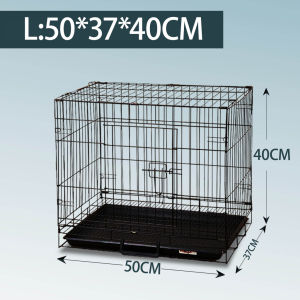 Dog Cage With Poop Tray Pet Cat Cage READY STOCK Rabbit Cage Foldable Portable Large Size 60x34x50CM / Sangkar Kucing 2 Kaki