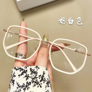 【KAIMENGSHA】Green Oversized Metal Reading Eye Glasses for Women Anti Radiation Blue Light Protection Big Square Fashion Korean Style Vintage Replace Lens Reading Glass with Grade Original Sale B264