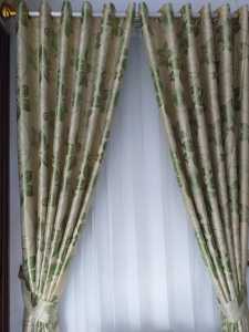 GORDEN Hordeng Murah Minimalis FLOGING MAWAR CREAM HIJAU NEW