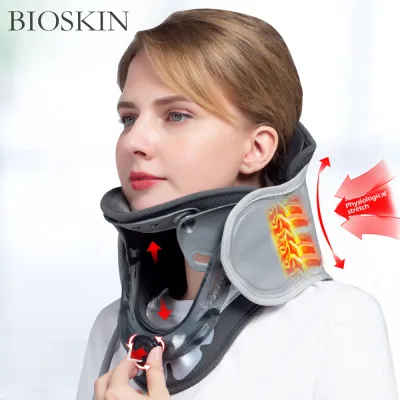 Bioskin Inflatable Cervical Vertebra Traction Neck Stretcher Support brace Tension Relieves Neck Pain Soreness Theraputic Neck Hammock